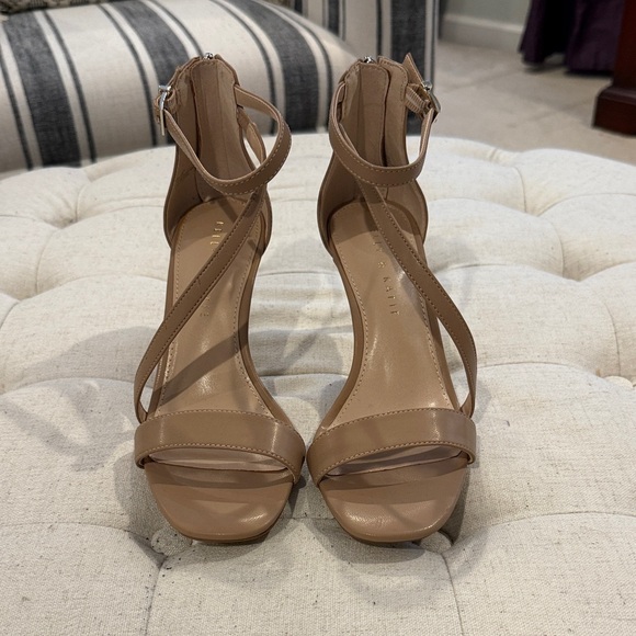 Kelly & Katie Shoes - Kelly & Katie Tan Strappy Heels